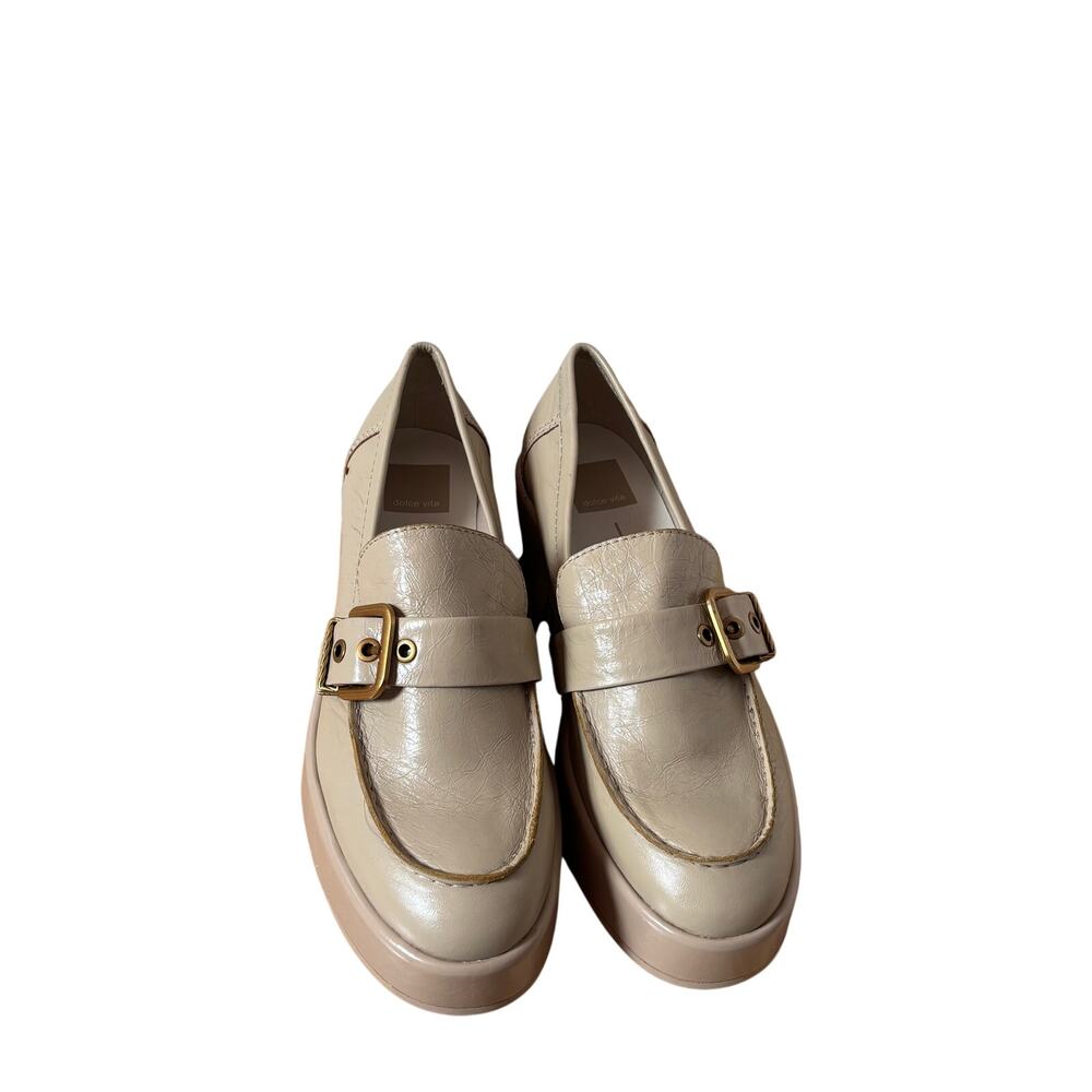 Dolce Vita Beige Platform Loafer Shoes Size 7.5 - Picture 2 of 9